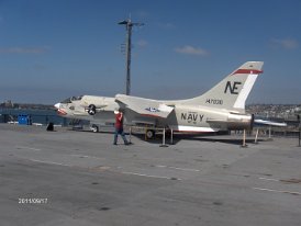 Vought F-8 Crusader was a single-engine, supersonic, carrier-based air superiority jet aircraft built by Vought for the United States Navy and the Marine Corps, replacing the...